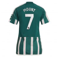 Camiseta Manchester United Mason Mount #7 Visitante Equipación para mujer 2023-24 manga corta
